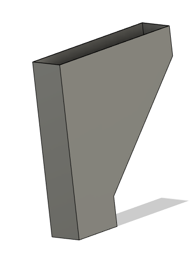 Cuvette de raccordement 70 x 110 laquage